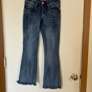 TELEPATIA Size 5/27 Denim Stretchy Jeans Raw Hem